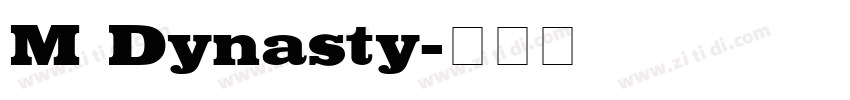 M Dynasty字体转换